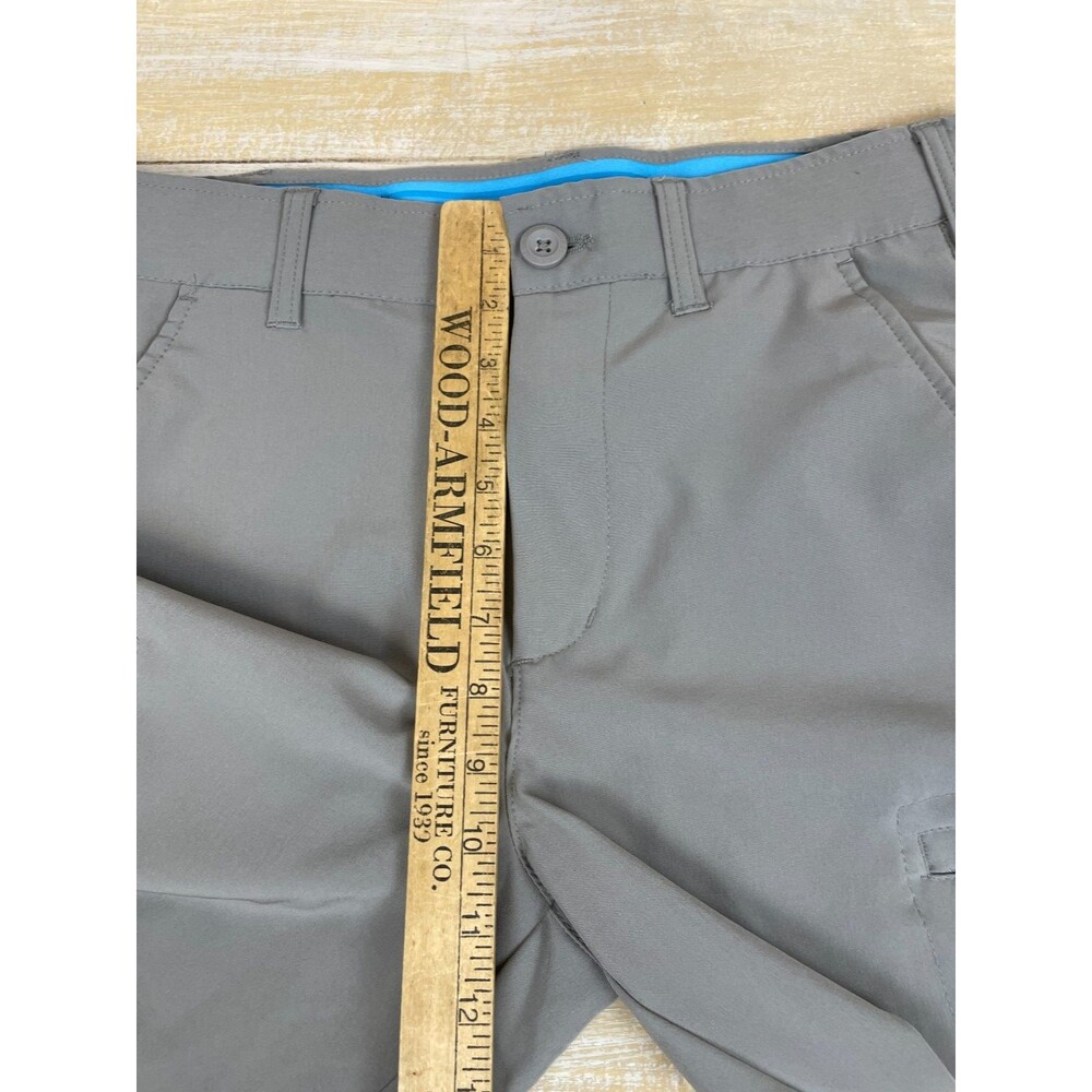Birdie Bound Men's Golf Shorts Size 30 Gray Performance Stretch Zipper Pockets - Picture 5 of 10